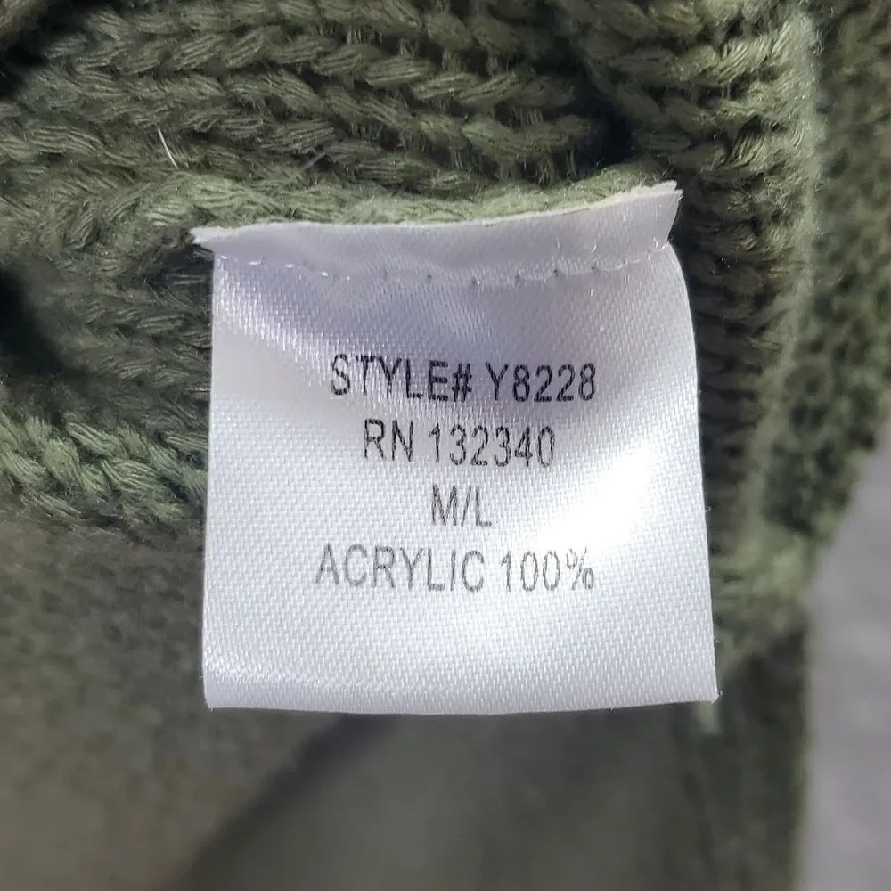 Hot & Delicious Green Studed Sweater Size M/L - Picture 8 of 16